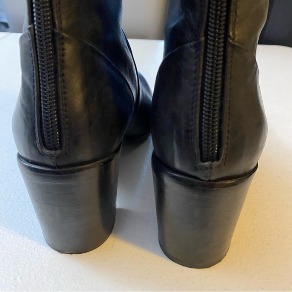 HOPE by ringstrand söderberg black heeled leather booties Size 39 made in Italy - Picture 7 of 8